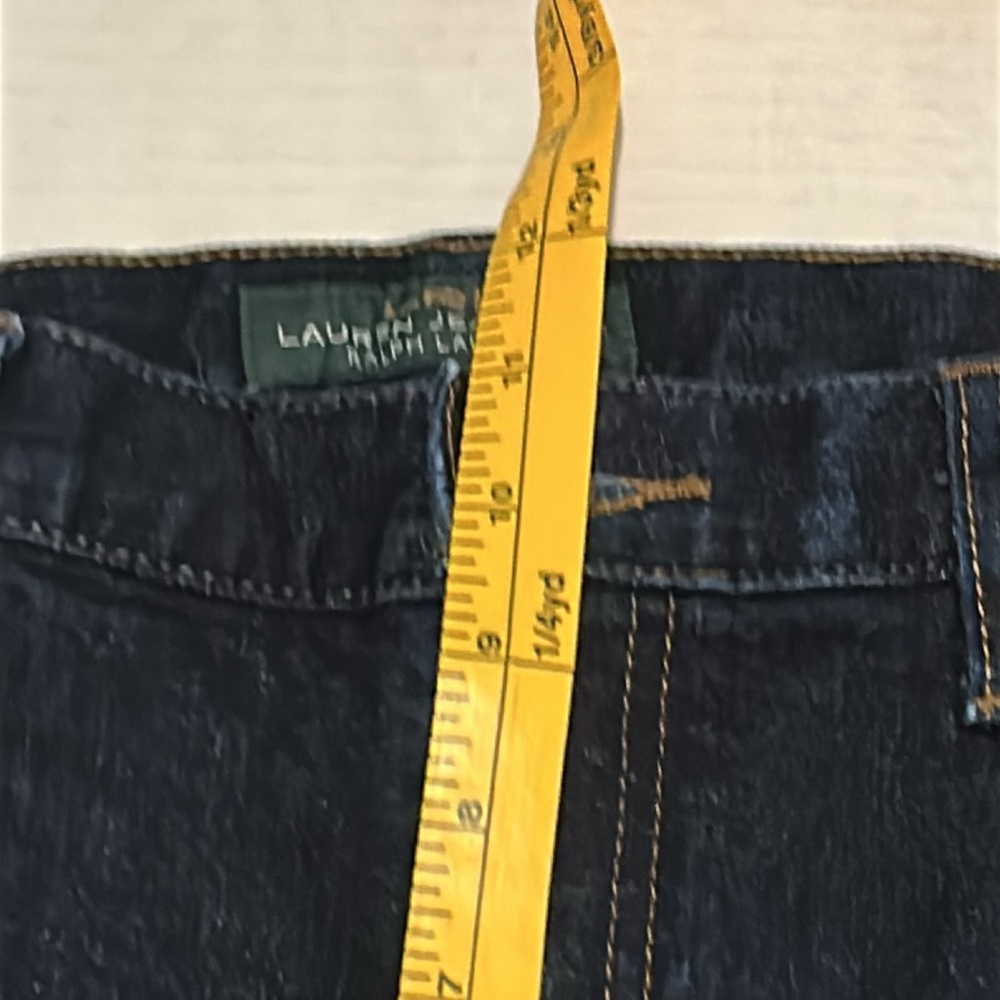 LRL Lauren Jeans Co Size 14 Classic Dark wash dressy jeans. Great condition. - Picture 9 of 11